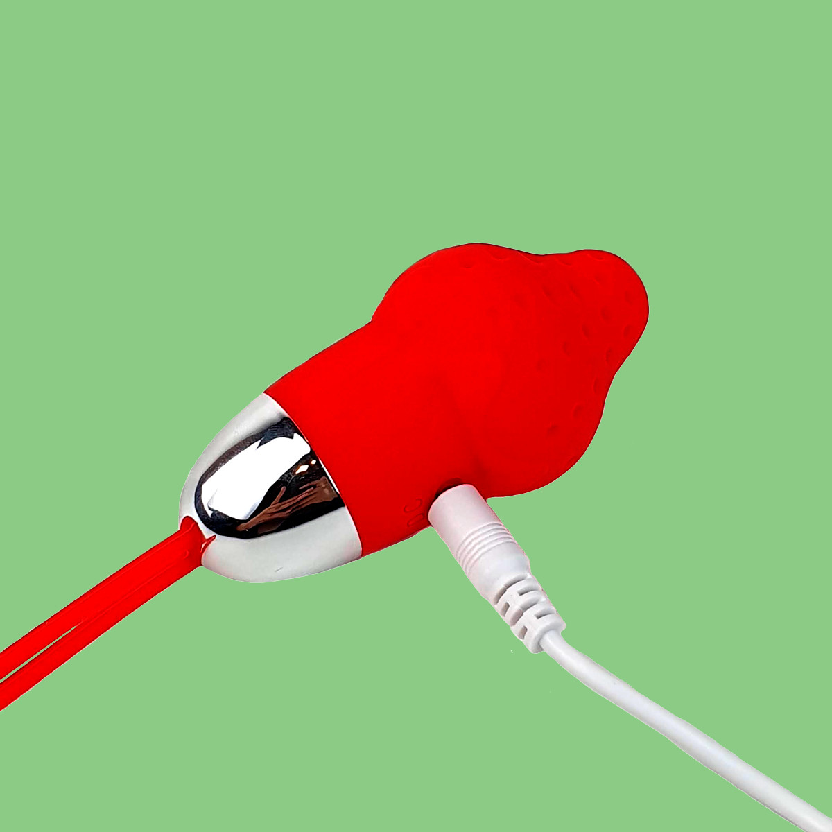 Bullet Recarregável em Silicone com Formato de Morango, 10 Modos de Vibração e Controle Remoto - YouVibe | Disponível em 3 Cores - 3