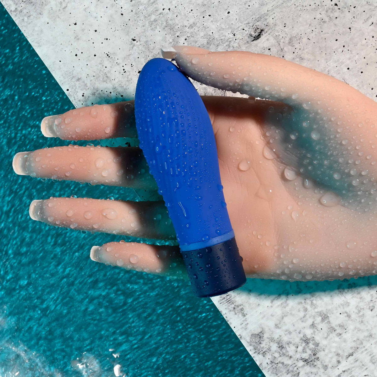 Bullet em Silicone Texturizado com 10 Modos de Vibração e Carregamento via USB Magnético - Selopa Cobalt Cutie | 10 x 3 cm - 7