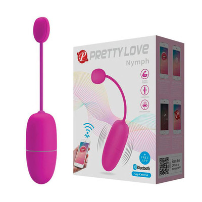 Foto 2 do produto Bullet em Silicone com 12 Modos de Vibração e Interação por Aplicativo - Pretty Love Nymph | 6,9 x 3 cm