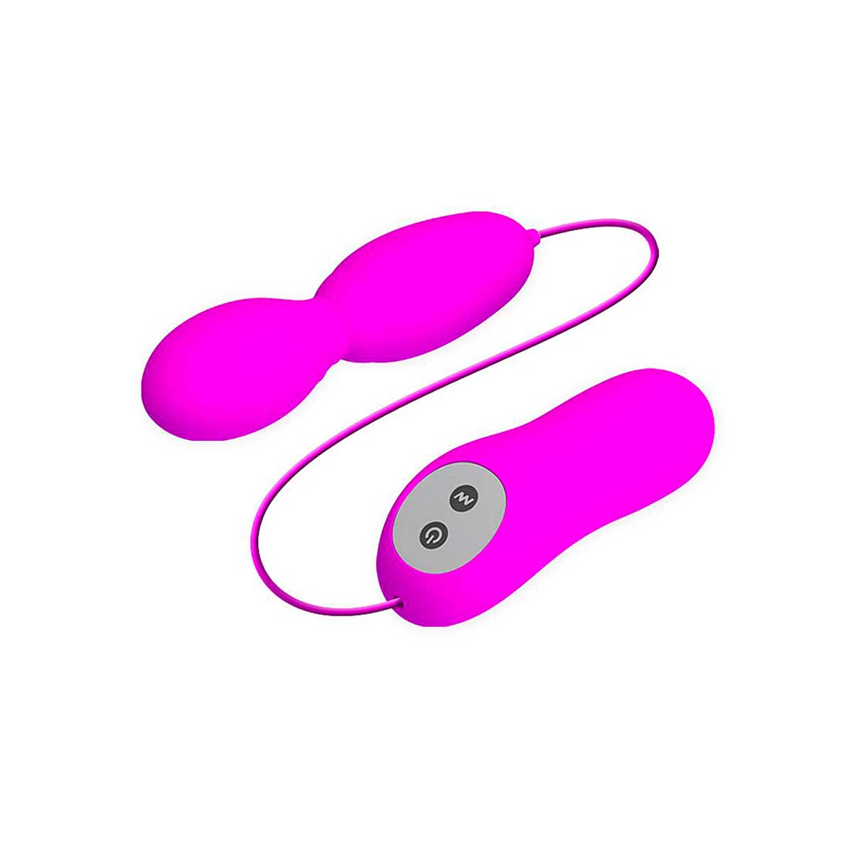 Bullet em Silicone com Controle Remoto, 12 Modos de Rotação e Vibração - Pretty Love Vega | 10 x 2,8 cm - 2