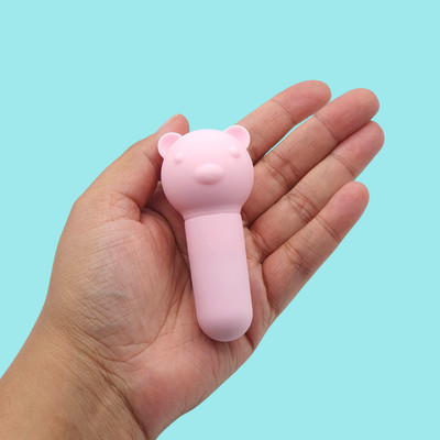 Bullet em Silicone no Formato de Urso com 10 Modos de Vibração e Recarregável via USB - SI | 8,3 x 2,1 cm | Disponível em 2 Cores