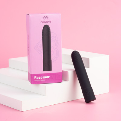 Bullet em Silicone Macio com 10 Modos de Vibração e Recarregável - Exclusiva Fascinar | 9,5 x 1,8 cm