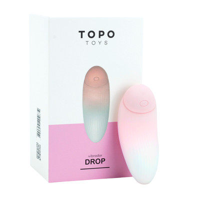Foto 2 do produto Bullet em Silicone Macio com Formato Ergonômico, 10 Modos de Vibração e Bateria Recarregável - Topo Toys Drop | 8,8 x 3,3 cm | Disponível em 2 Cores