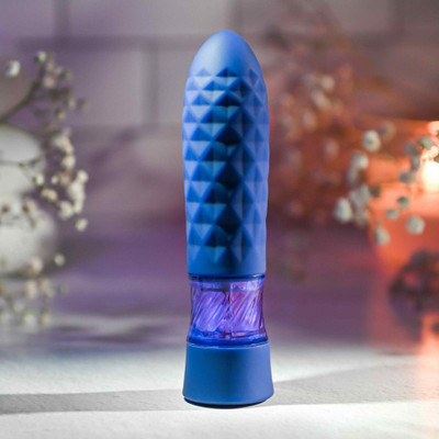 Bullet em Silicone Texturizado com 8 Modos de Vibração, LED e Carregamento via Cabo USB - Evolved Raver | 12 x 3 cm