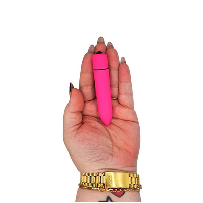 Foto 8 do produto Cápsula Vibratória com 10 Modos de Vibração - Bullet Vibrating Massager | 9,1 x 1,7 cm | Disponível em 5 Cores