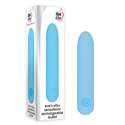 Foto 1 do produto Bullet Vibratório Recarregável com Textura Suave e 10 Modos de Vibração - Evolved Eve's Silky Sensations Rechargeable Bullet | 9,5 x 1,8 cm