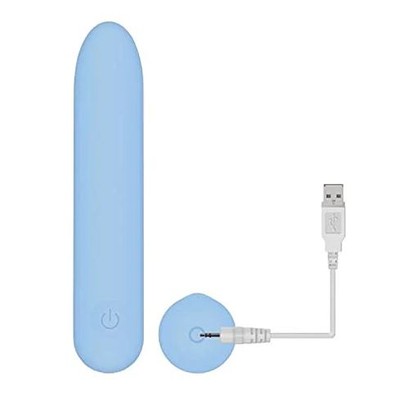 Foto 4 do produto Bullet Vibratório Recarregável com Textura Suave e 10 Modos de Vibração - Evolved Eve's Silky Sensations Rechargeable Bullet | 9,5 x 1,8 cm
