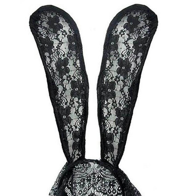 Foto 2 do produto Bunny Sexy - Tiara com Véu e Orelhas de Coelho em Renda Floral