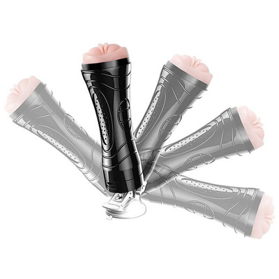 Foto 6 do produto Masturbador Lanterna em TPR com Forma de Vagina, Vibração Multivelocidade e Ventosa - YouVibe Bussy Vibration Ultra Simulation |  15 x 3 cm