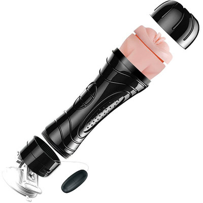 Foto 3 do produto Masturbador Lanterna em TPR com Forma de Vagina, Vibração Multivelocidade e Ventosa - YouVibe Bussy Vibration Ultra Simulation |  15 x 3 cm