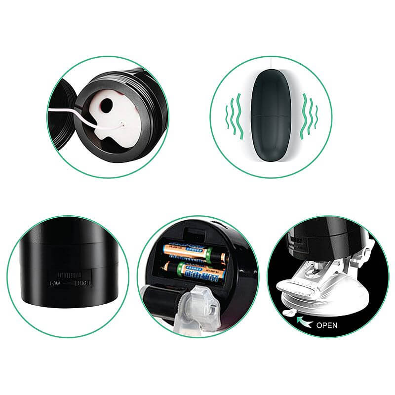 Masturbador Lanterna em TPR com Forma de Vagina, Vibração Multivelocidade e Ventosa - YouVibe Bussy Vibration Ultra Simulation |  15 x 3 cm - 5