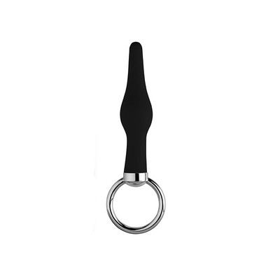 Foto 2 do produto Plug Anal em Silicone com Alça de Segurança - Butt O | 9,3 x 2,3 cm