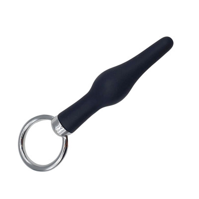 Foto 3 do produto Plug Anal em Silicone com Alça de Segurança - Butt O | 9,3 x 2,3 cm