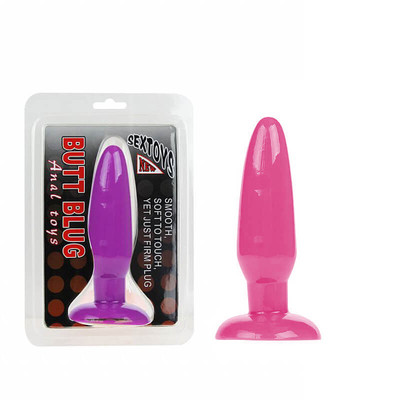 Foto 1 do produto Butt Plug Anal Toys - Plug Anal em Formato Cônico com Ventosa - 10,5 x 3,3 cm | Cor: Rosa
