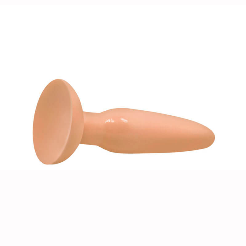 Butt Plug Anal Toys - Plug Anal em Formato Cônico com Ventosa - 10,5 x 3,3 cm | Cor: Bege - 5