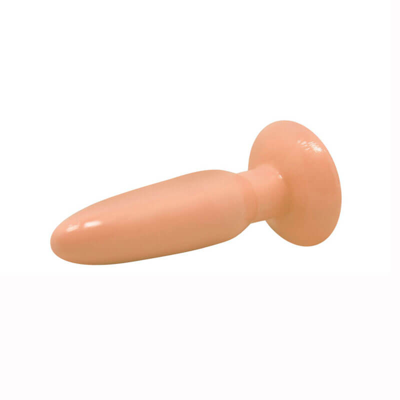 Butt Plug Anal Toys - Plug Anal em Formato Cônico com Ventosa - 10,5 x 3,3 cm | Cor: Bege - 2