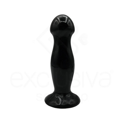 Foto 3 do produto Plug Anal em TPR com 12 Modos de Vibração, Controle Remoto com Fio e Base em Ventosa - Love Nest Butt Plug One |  9,7 x 3,3 cm