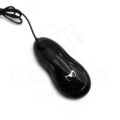 Foto 3 do produto Plug Anal em TPR com 12 Modos de Vibração, Glande Definida, Controle Remoto com Fio e Base em Ventosa - Love Nest Butt Plug Two | 9,7 x 3,2 cm