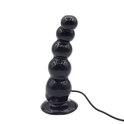 Foto 2 do produto Plug Anal em TPR com 12 Modos de Vibração, Formato Escalonado, Controle Remoto e Base em Ventosa - Butt Plug One Love Nest 4 | 11,5 x 3,4 cm