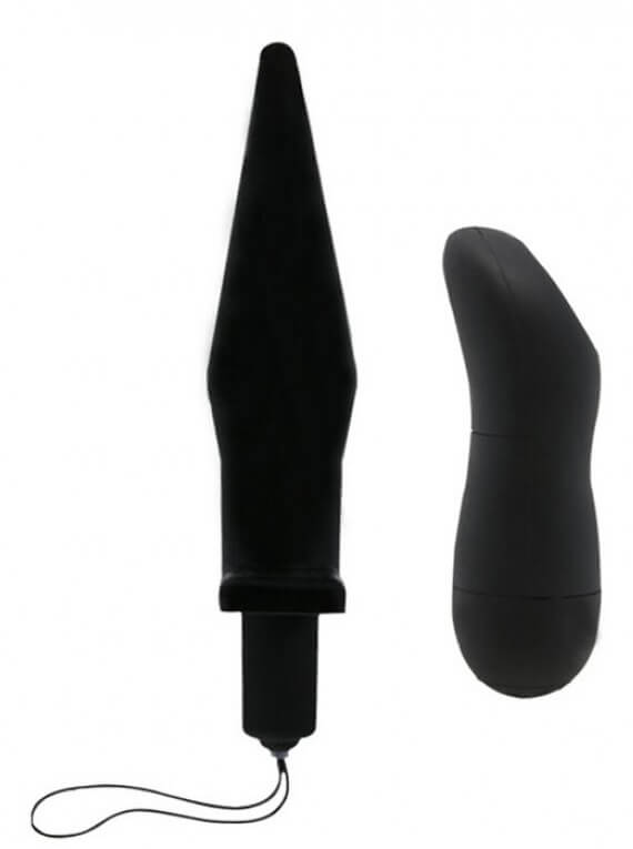 Butt Plug - Plug Anal em ABS com 20 Modos de Vibração e Controle Remoto - 16,5 x 3,5 cm | Cor: Preto - 2