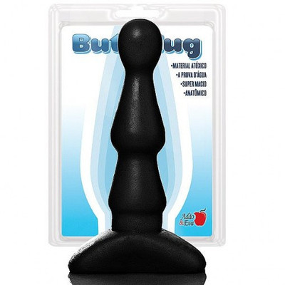 Foto 1 do produto Plug Anal em PVC com Formato Anatômico - Butt Plug | 10,6 x 2,6 cm | Disponível em 2 Cores