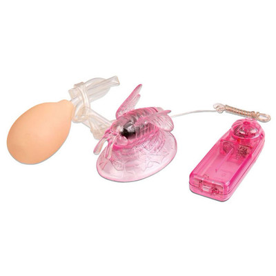 Foto 6 do produto Estimulador Clitoriano com Bomba de Sucção Manual e Vibração Multivelocidade - Butterfly Clitoral Pump | Disponível 2 Cores