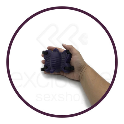 Butterfly - Estimulador Feminino em Forma de Borboleta com Multivelocidade e Cinta Elástica Ajustável | Cor: Roxo