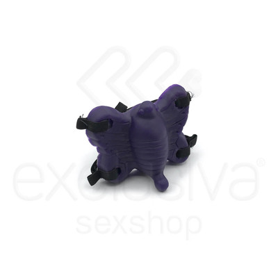 Foto 2 do produto Butterfly - Estimulador Feminino em Forma de Borboleta com Multivelocidade e Cinta Elástica Ajustável | Cor: Roxo