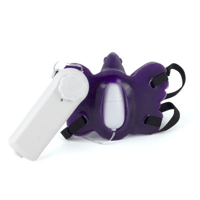Foto 5 do produto Estimulador em Forma de Borboleta com Mini Pênis, Controle Remoto com Fio e Bullet Multivelocidade - Butterfly | Disponível em 2 Cores