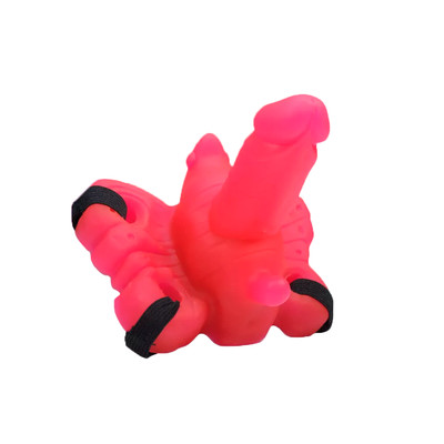 Foto 2 do produto Estimulador em Forma de Borboleta com Mini Pênis, Controle Remoto com Fio e Bullet Multivelocidade - Butterfly | Disponível em 2 Cores