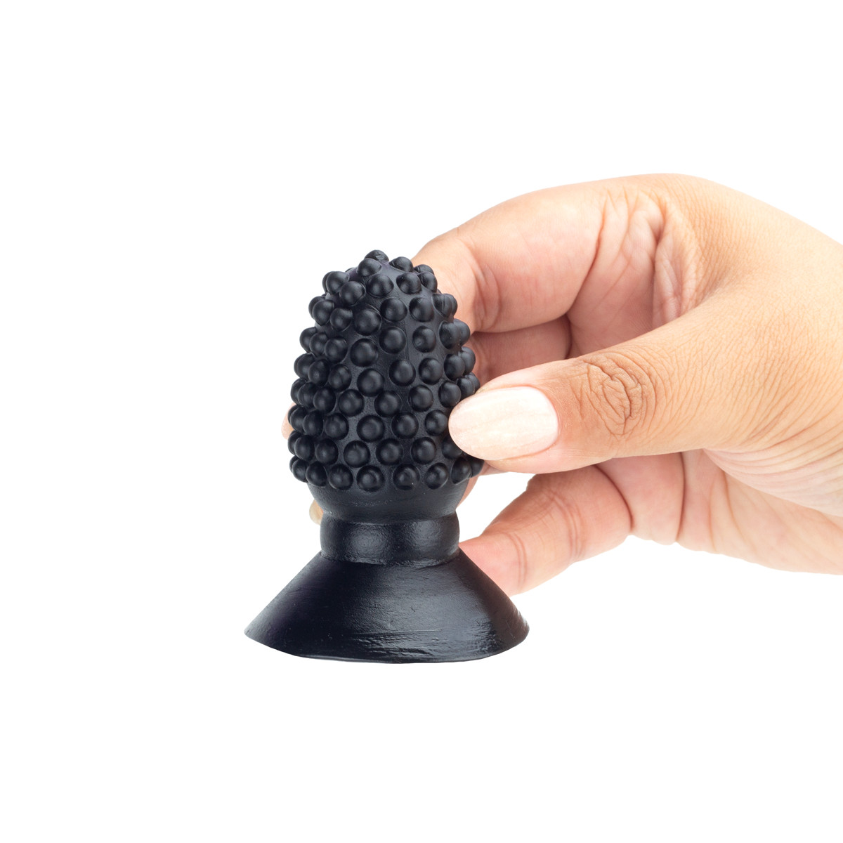 Plug Anal Arredondado com Nódulos e Base Achatada - Butt Plug | 5,8 x 3,5 cm | Cor: Preto - 4