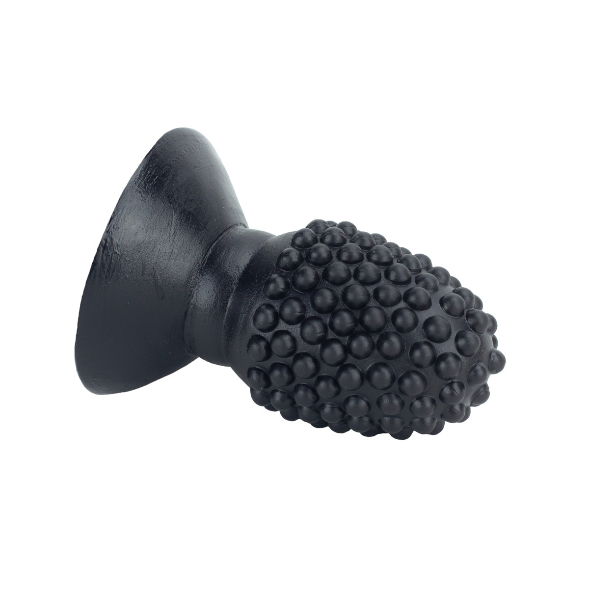 Plug Anal Arredondado com Nódulos e Base Achatada - Butt Plug | 5,8 x 3,5 cm | Cor: Preto - 2