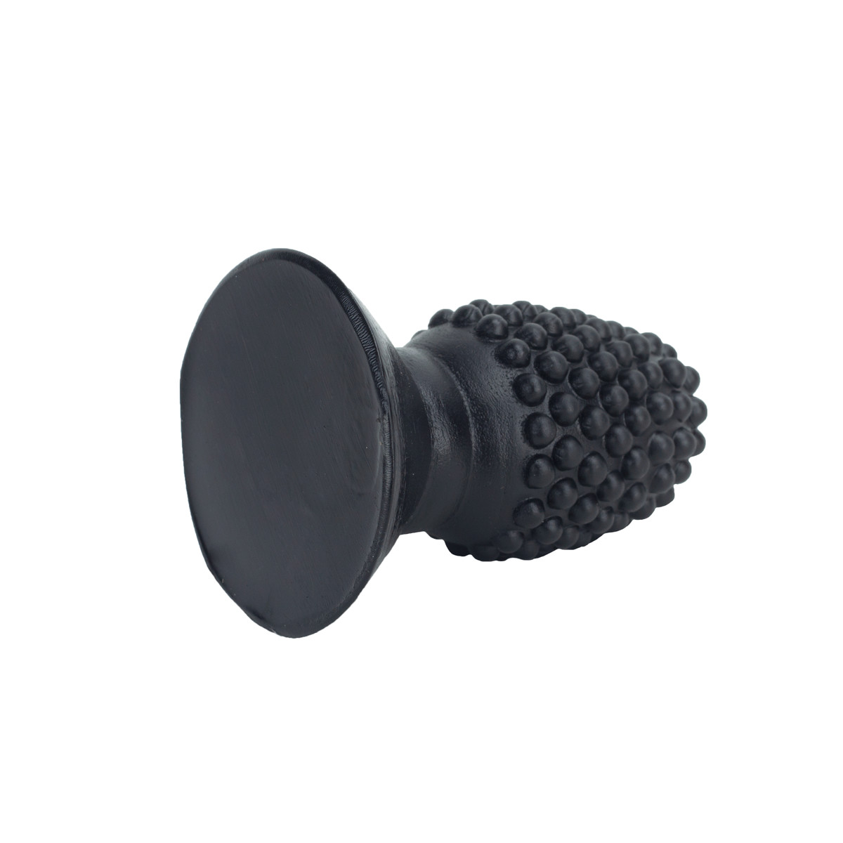 Plug Anal Arredondado com Nódulos e Base Achatada - Butt Plug | 5,8 x 3,5 cm | Cor: Preto - 3
