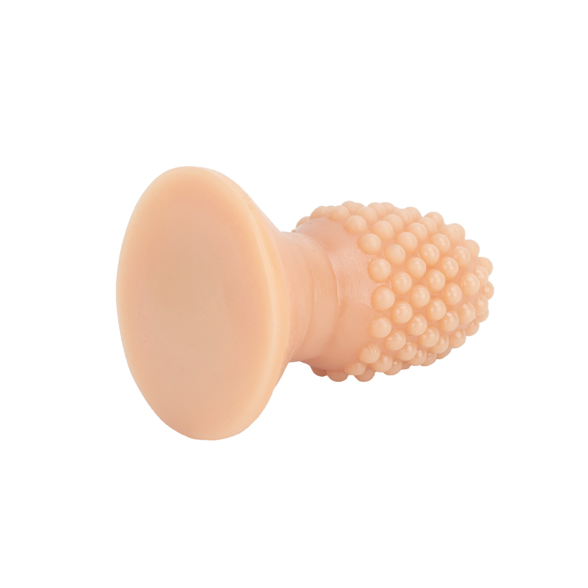 Plug Anal Arredondado com Nódulos e Base Achatada - Butt Plug | 5,8 x 3,5 cm | Cor: Bege - 3