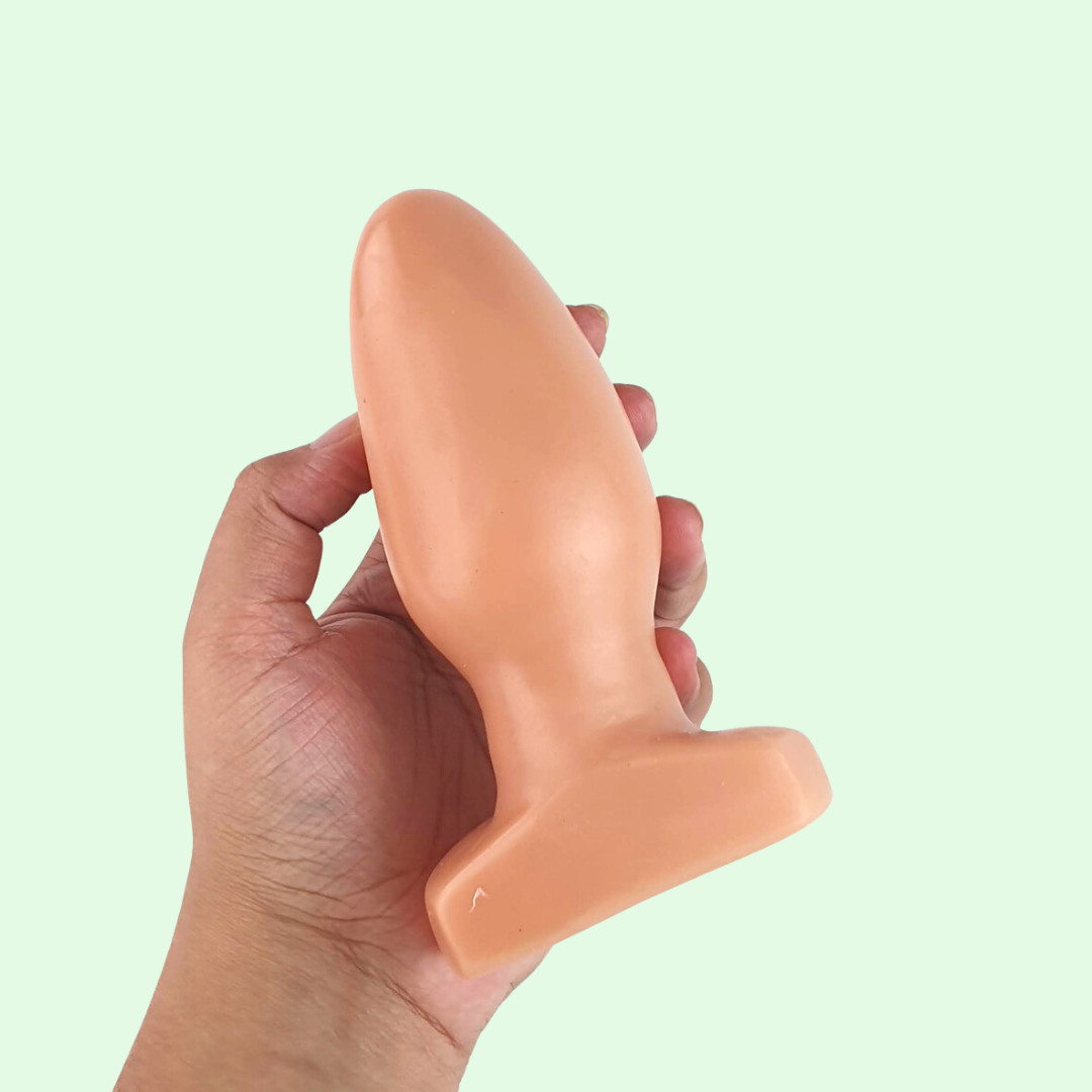 Plug Anal Cônico em PVC com Base de Segurança - 11,8 x 5,1cm - 3