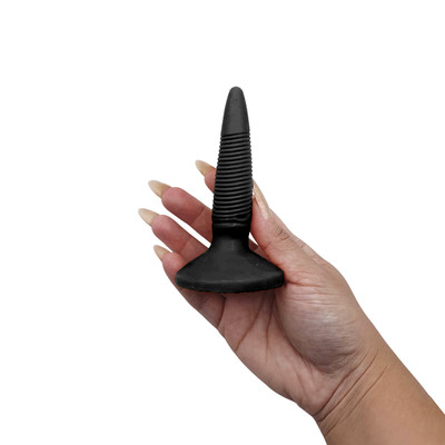 Foto 4 do produto Plug Anal Finco com Estrias - ButtPlug | 9,5 x 2,4 cm | Disponível em 2 Cores