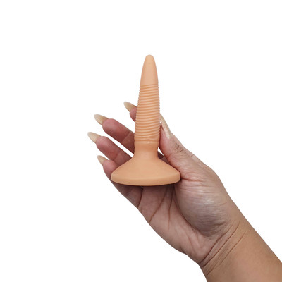 Plug Anal Finco com Estrias - ButtPlug | 9,5 x 2,4 cm | Disponível em 2 Cores