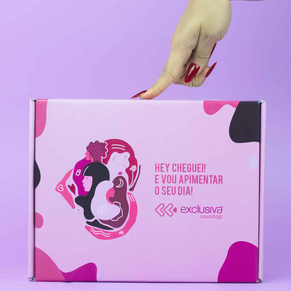 Caixa para Presente Retangular em Papelão - Exclusiva O Prazer é Todo Seu | 8,3 x 21 x 27 cm - 2