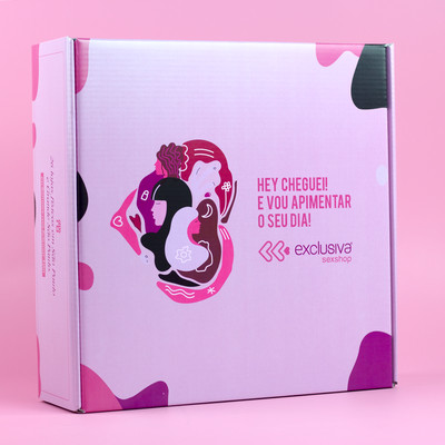 Foto 5 do produto Caixa para Presente Retangular em Papelão - Exclusiva O Prazer é Todo Seu | 9,7 x 30,2 x 30,5 cm