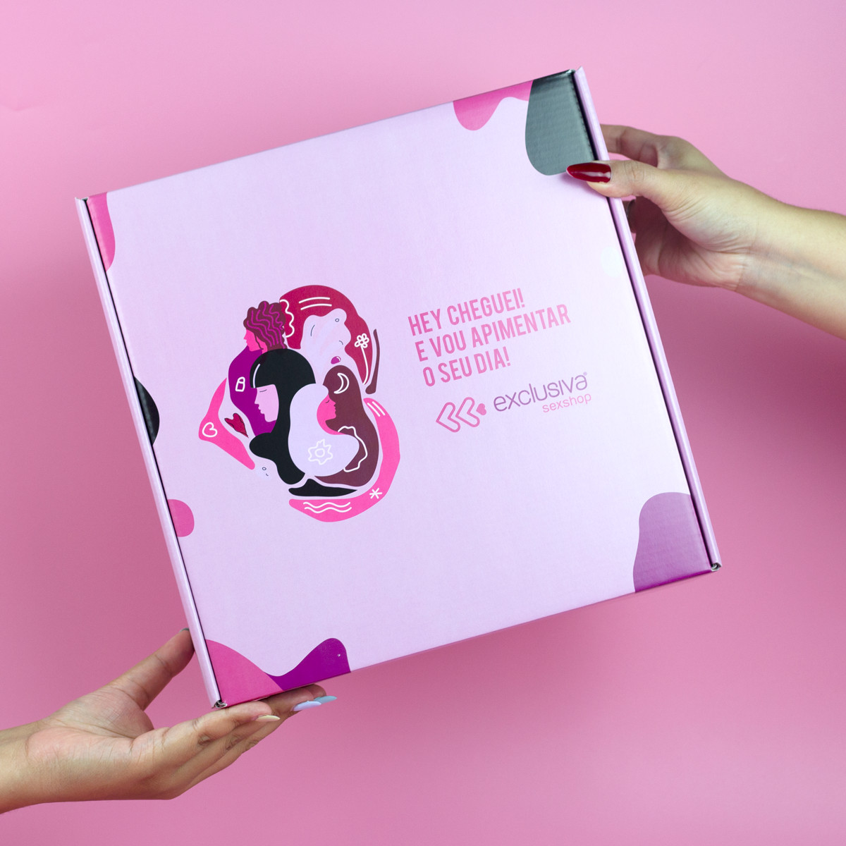 Caixa para Presente Retangular em Papelão - Exclusiva O Prazer é Todo Seu | 9,7 x 30,2 x 30,5 cm - 6