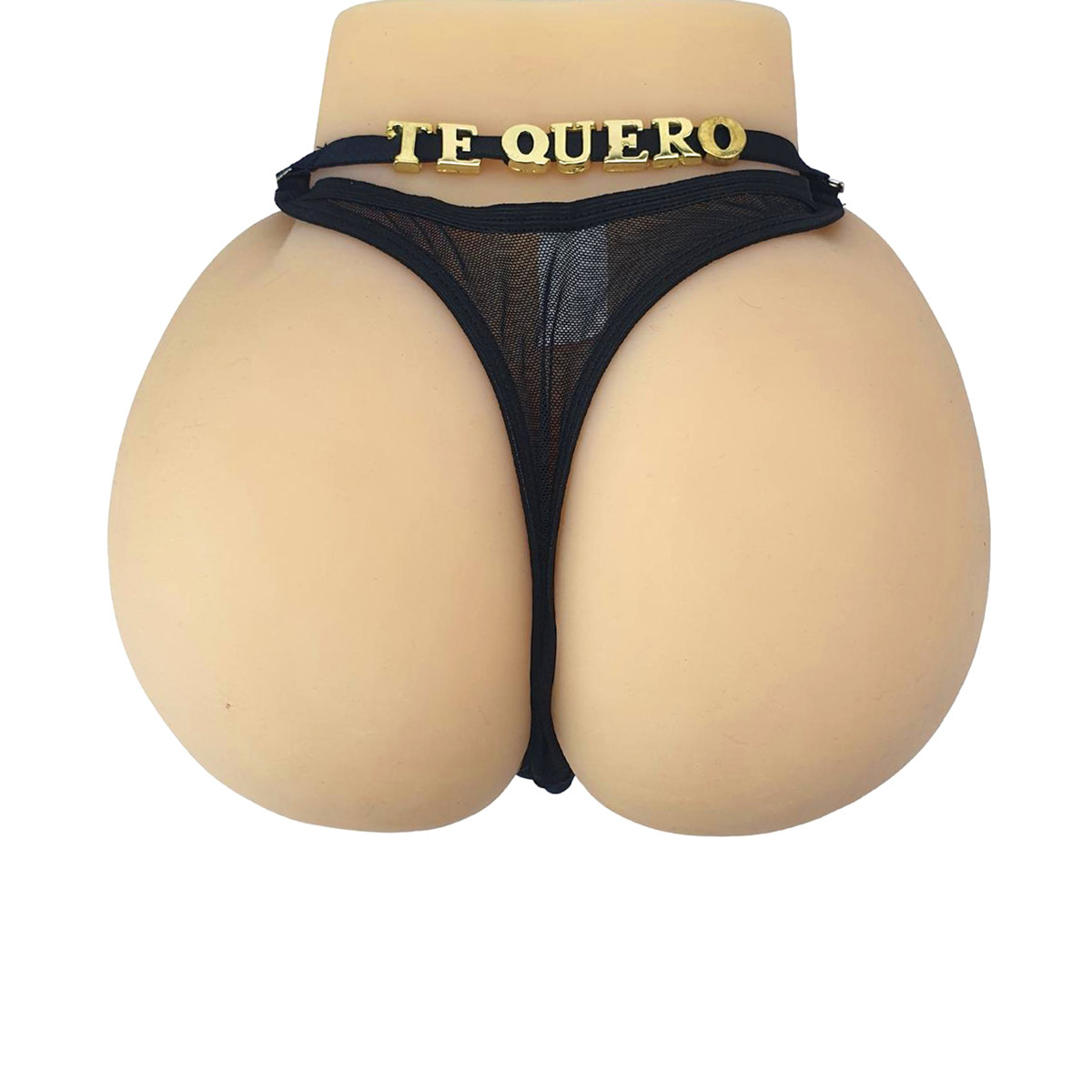 Calcinha Fio Dental em Tule com Estampas e Detalhes de Lacinhos - Doce Olhar Moda Íntima - Tamanho Único | Disponível em 3 Cores e 9 Frases - 10