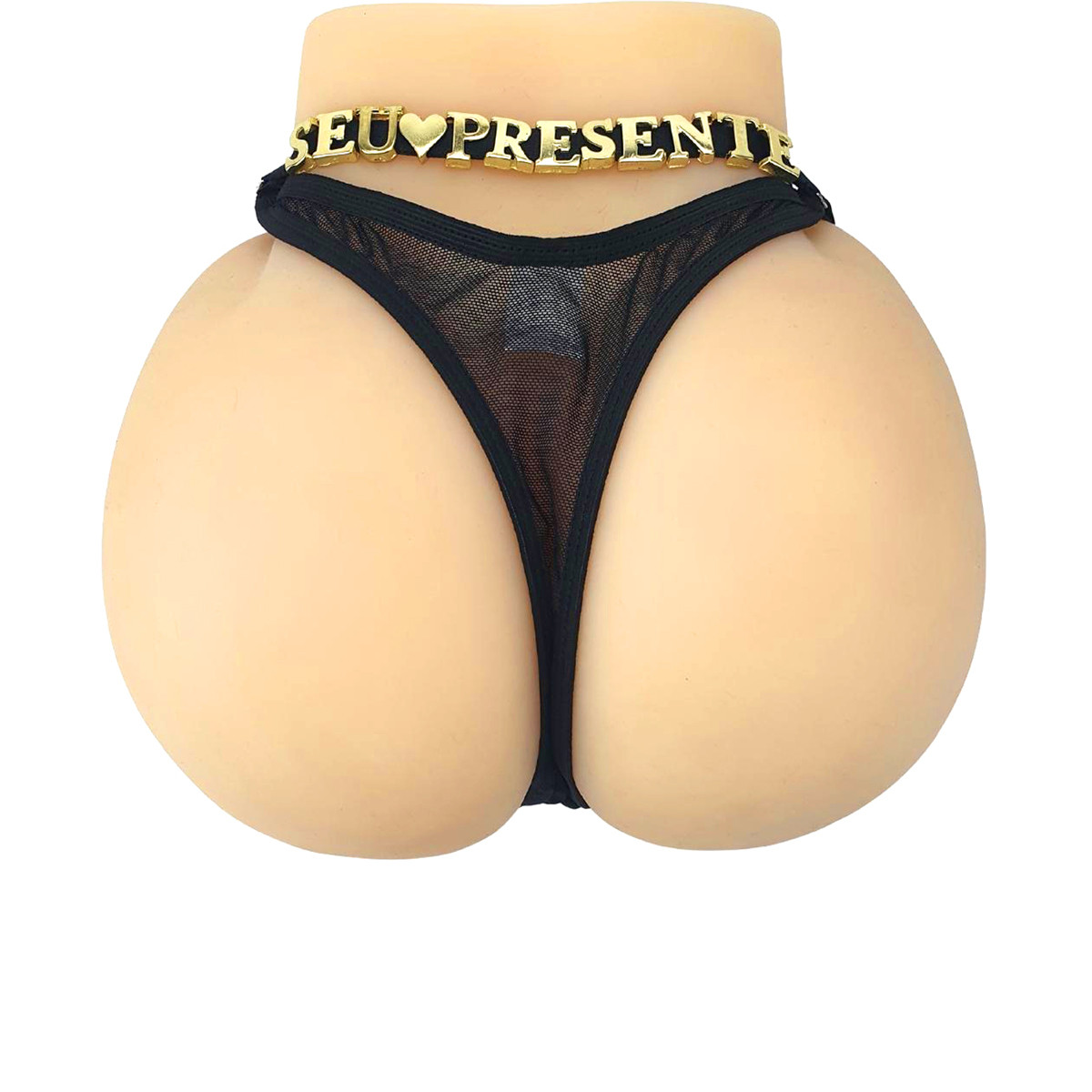 Calcinha Fio Dental em Tule com Estampas e Detalhes de Lacinhos - Doce Olhar Moda Íntima - Tamanho Único | Disponível em 3 Cores e 9 Frases - 11