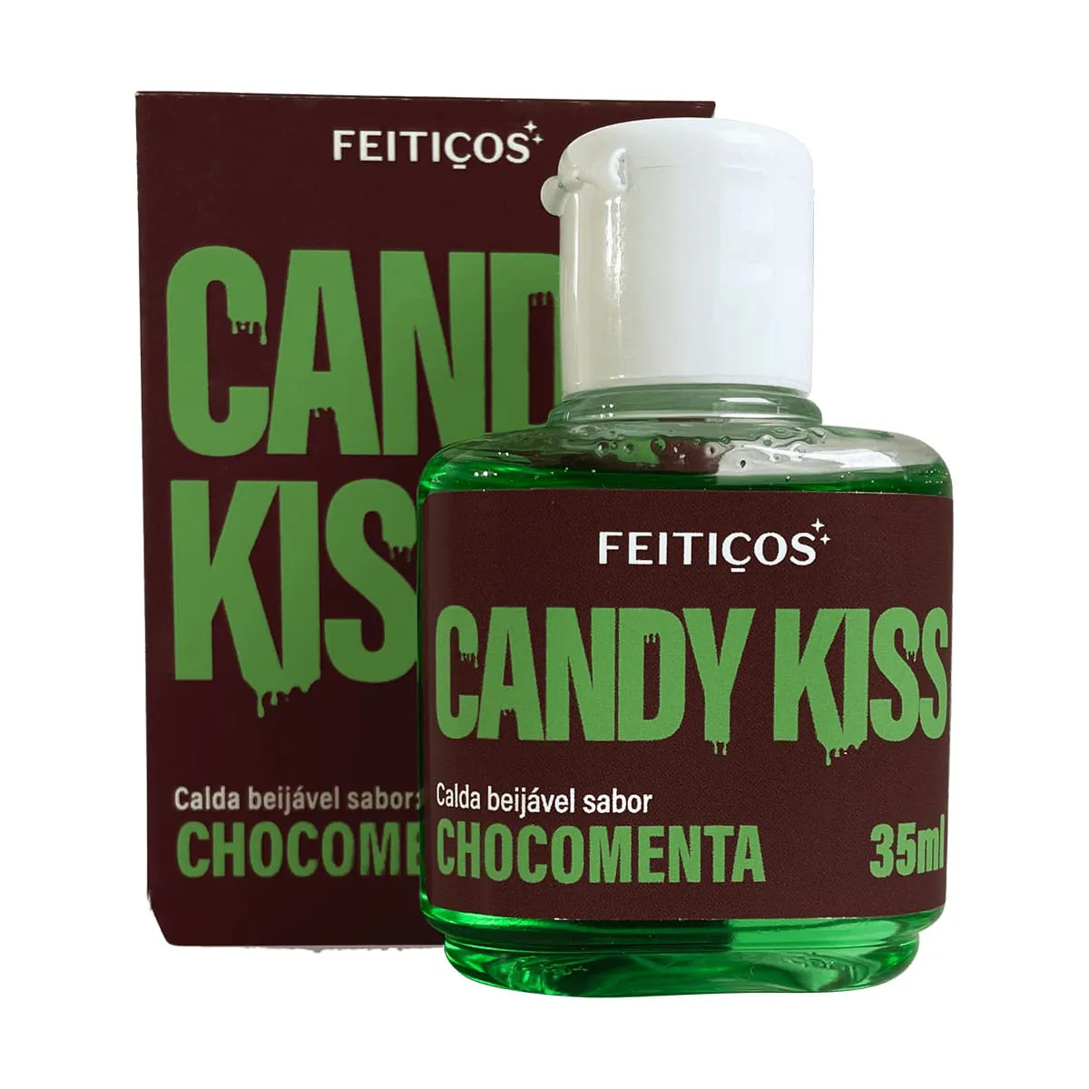 Calda Beijável para Sexo Oral - Feitiços Aromáticos Candy Kiss | 35ml | Disponível em 16 sabores - 13