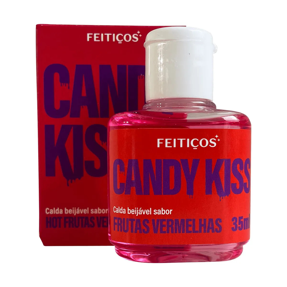 Calda Beijável para Sexo Oral - Feitiços Aromáticos Candy Kiss | 35ml | Disponível em 16 sabores - 15
