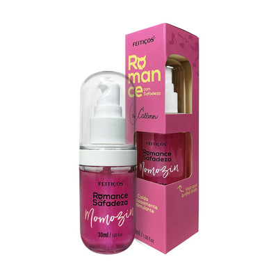 Calda Estimulante Beijável com Glitter e Efeito que Aquece - Feitiços Aromáticos Romance com Safadeza | 30 ml | Disponível em 2 Sabores