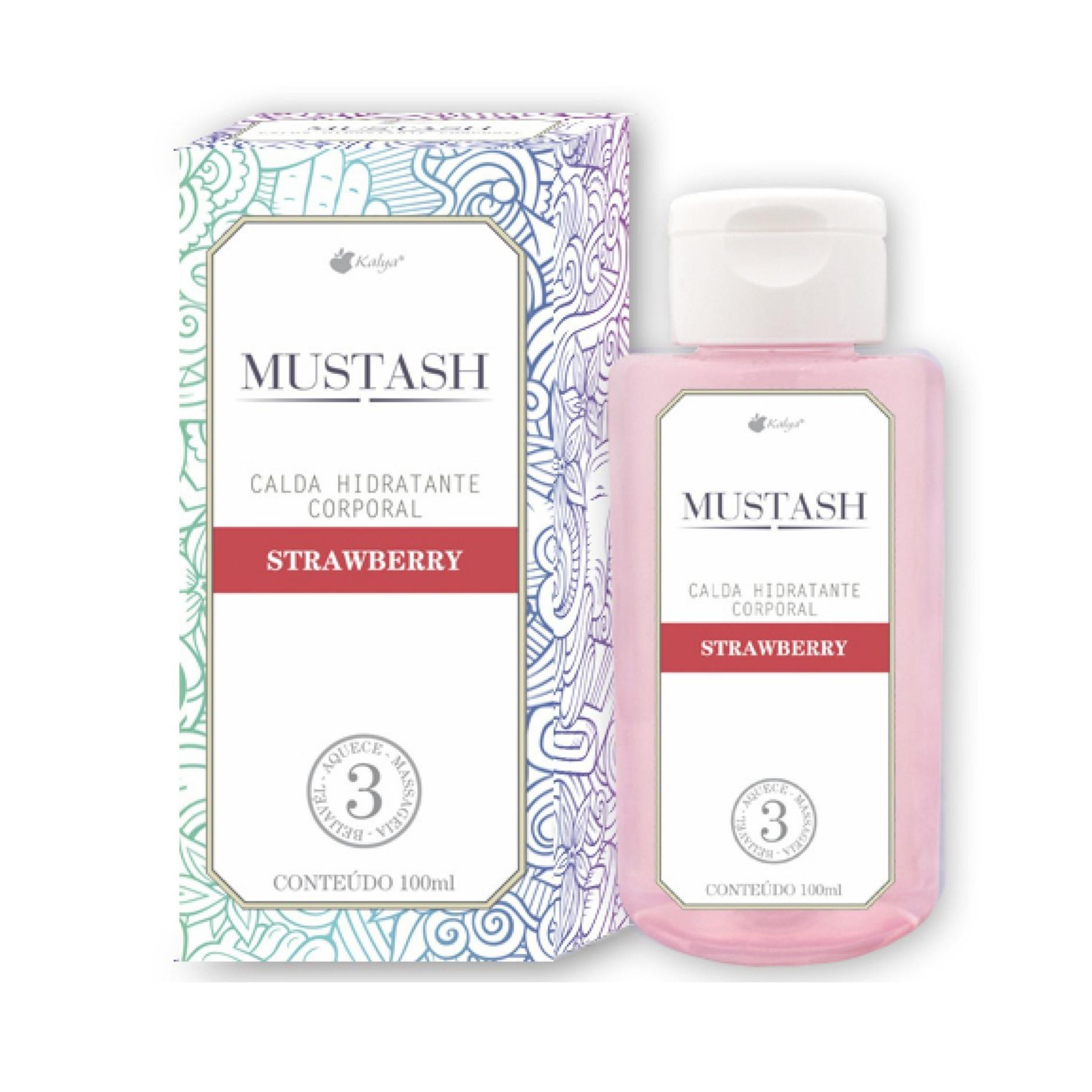 Calda Hidratante Corporal Beijável para Massagem que Esquenta - Kalya Mustash - 100ml | Disponível em 5 Sabores - 4