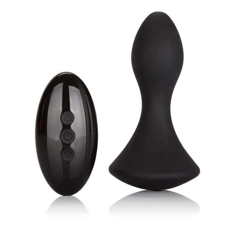 Calexotics Anal Climaxer - Plug Anal em Silicone com 10 Modos de Vibrações e Controle Remoto sem Fio - 10,1 x 3,2 cm - 2
