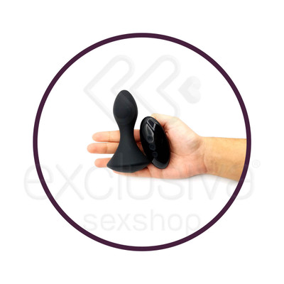 Calexotics Anal Climaxer - Plug Anal em Silicone com 10 Modos de Vibrações e Controle Remoto sem Fio - 10,1 x 3,2 cm