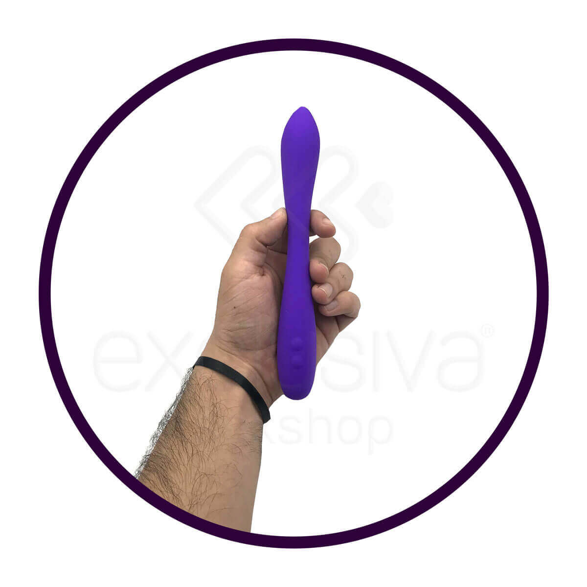 California Exotic Noveltles Silhouette - Vibrador Estimulador de Clítoris e Ponto G com 05 Modos de Vibração e Corpo Flexível - 21 x 2,7 cm - 3