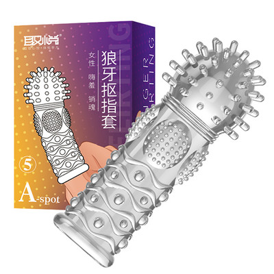 Foto 1 do produto Capa para Dedo em Silicone Atóxico com Texturas Massageadoras - A.Spot | 6 x 1,4 cm
